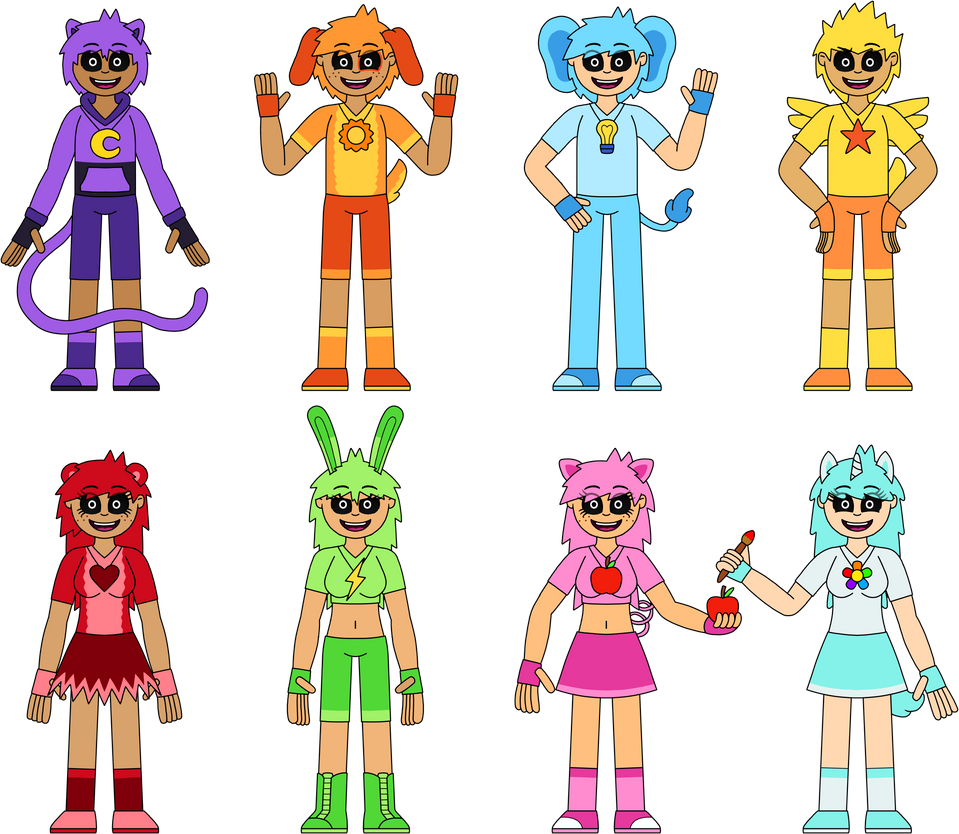 Humanized Smiling Critters by terbonner on DeviantArt