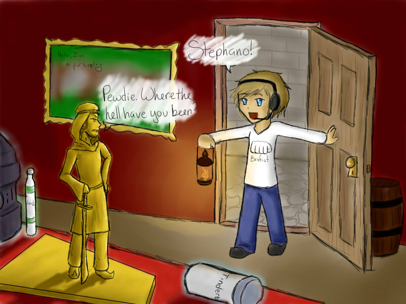 Pewdiepie and Stephano