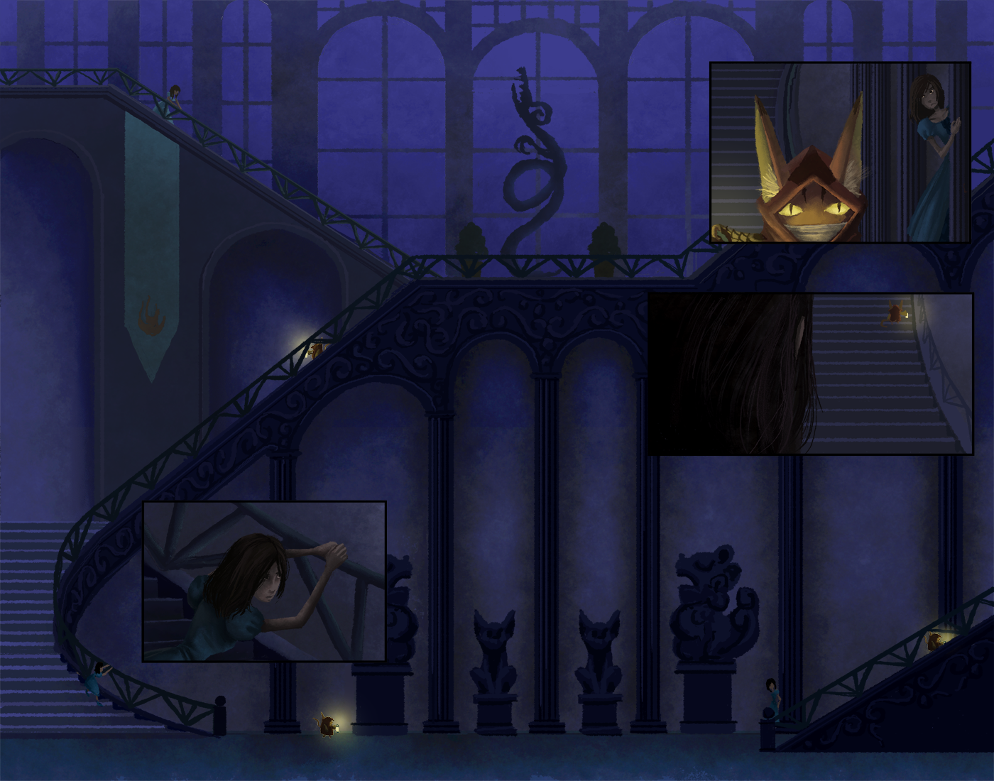 The Hallway Maze by ebonysnowwhite