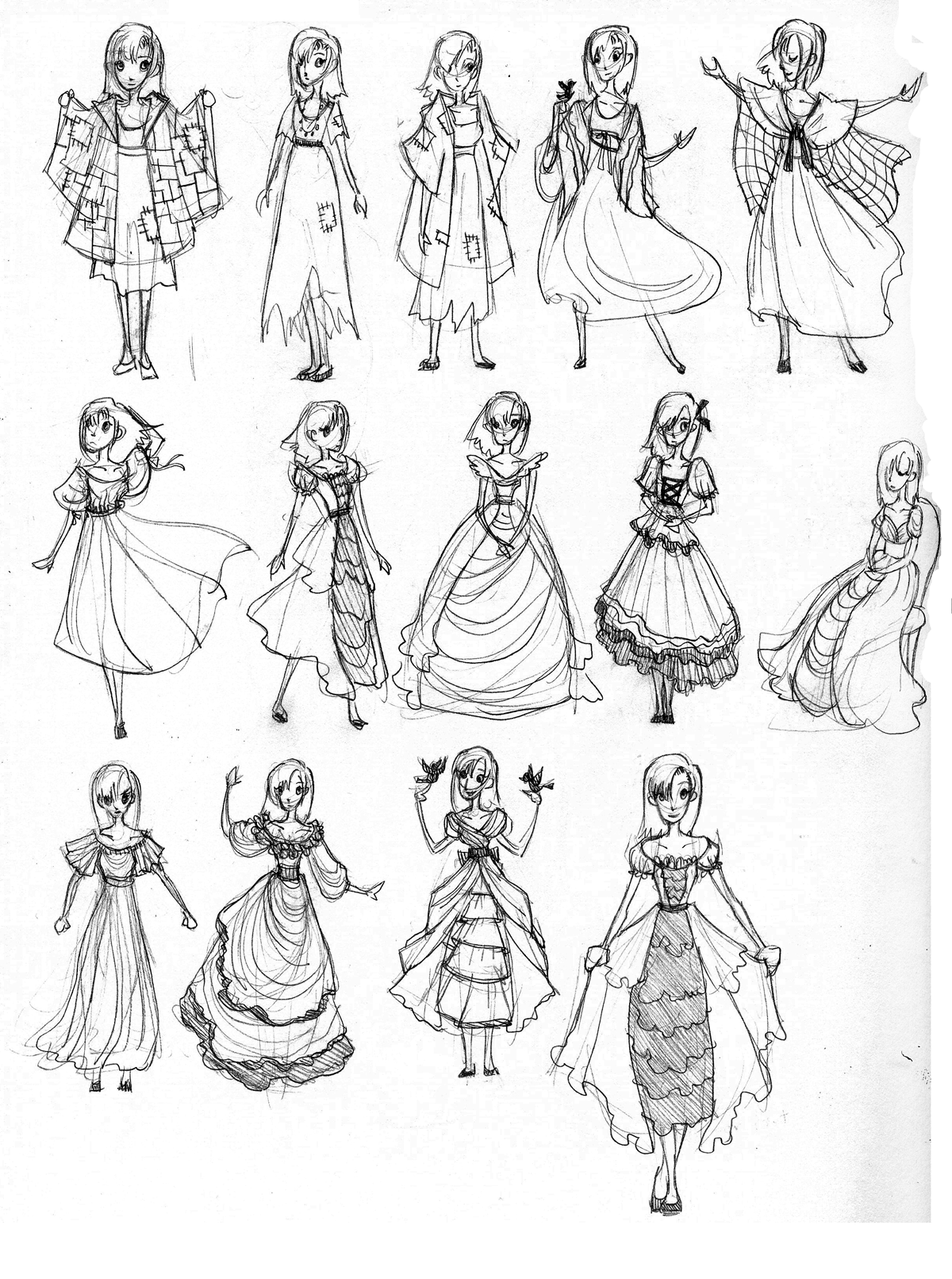 Princess Dress Designs by ebonysnowwhite on DeviantArt