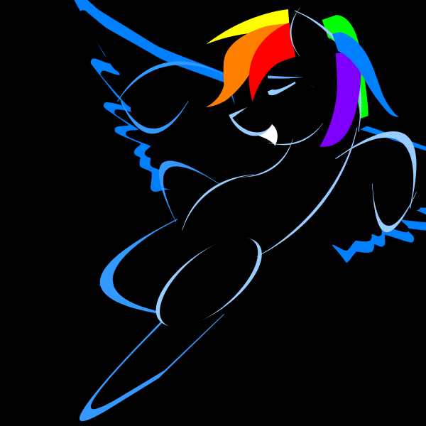 Bo2 Rainbow Dash Outline Emblem