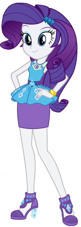 Rarity (Human) (Second Season MLP EG outfit) by GreenGuy2187 on DeviantArt