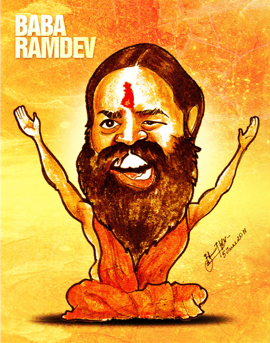 Baba Ramdev Caricature by libran005 on DeviantArt Baba Ramdev Caricature by libran005 on DeviantArt