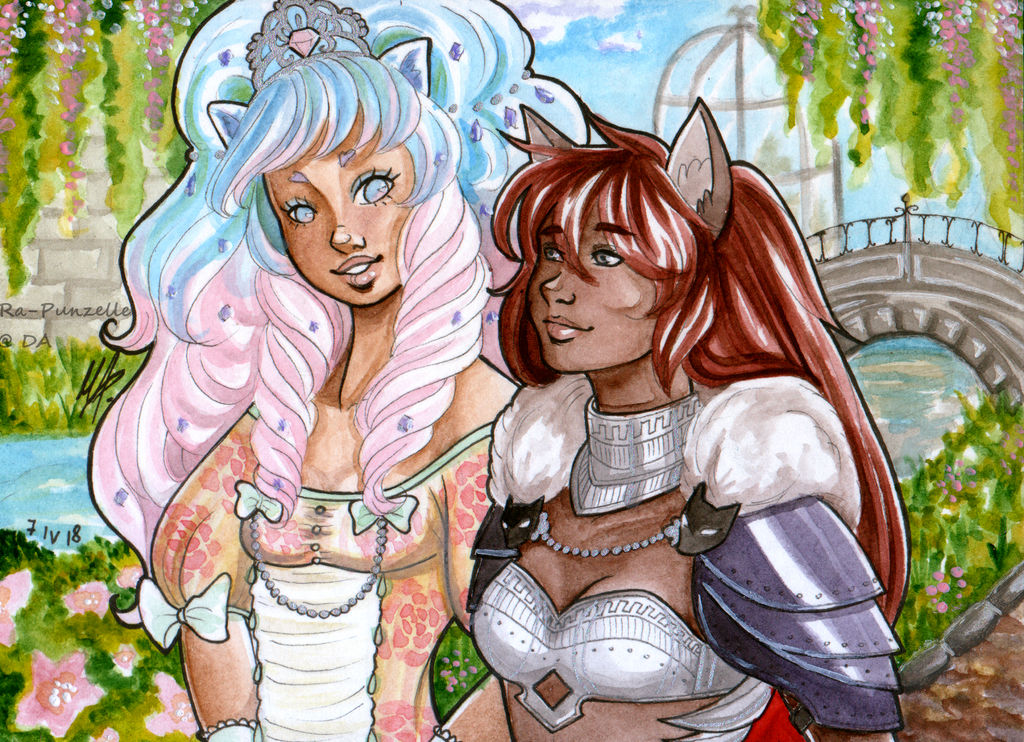 Comm: The Princess and the Knight by MichiYaslana Comm: The Princess and the Knight by MichiYaslana