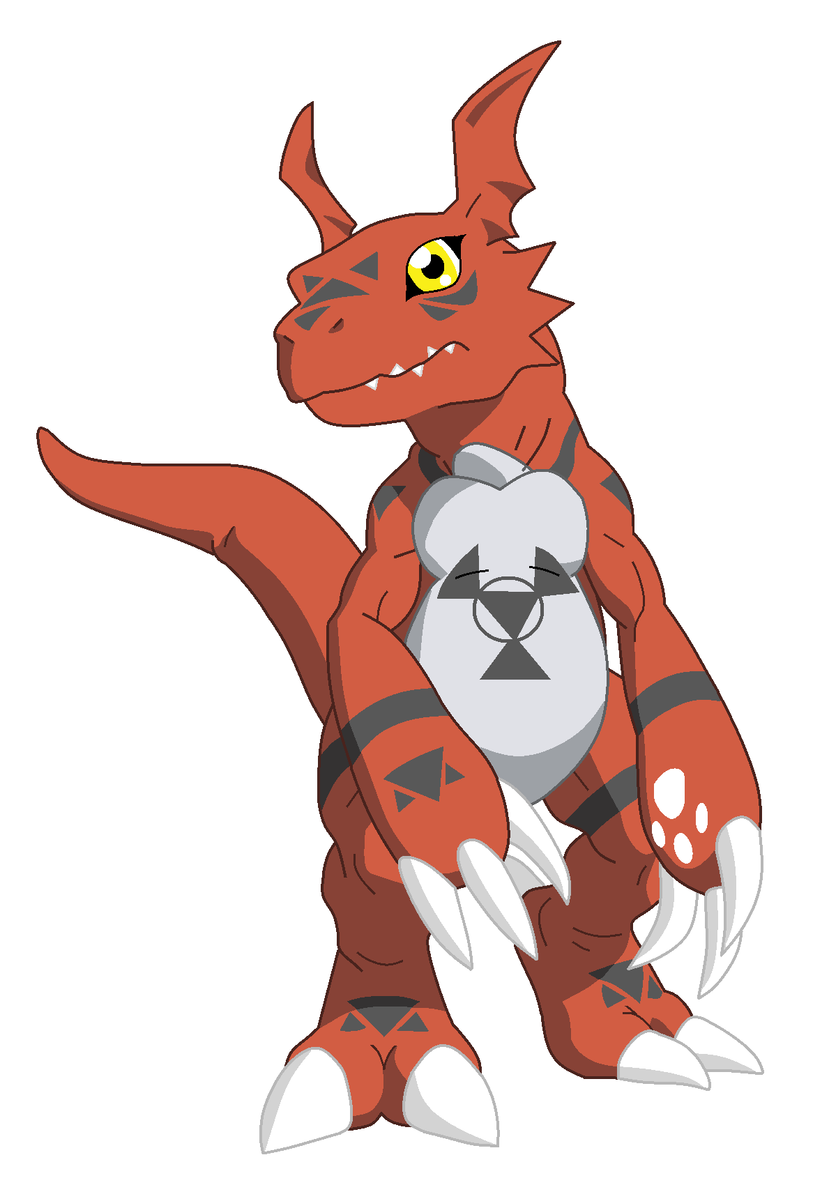 Digimon Base: Me Guilmon by TashaHemlock on DeviantArt
