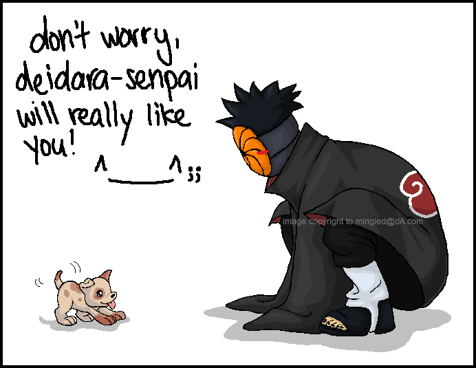 Tobi has faith in Deidara