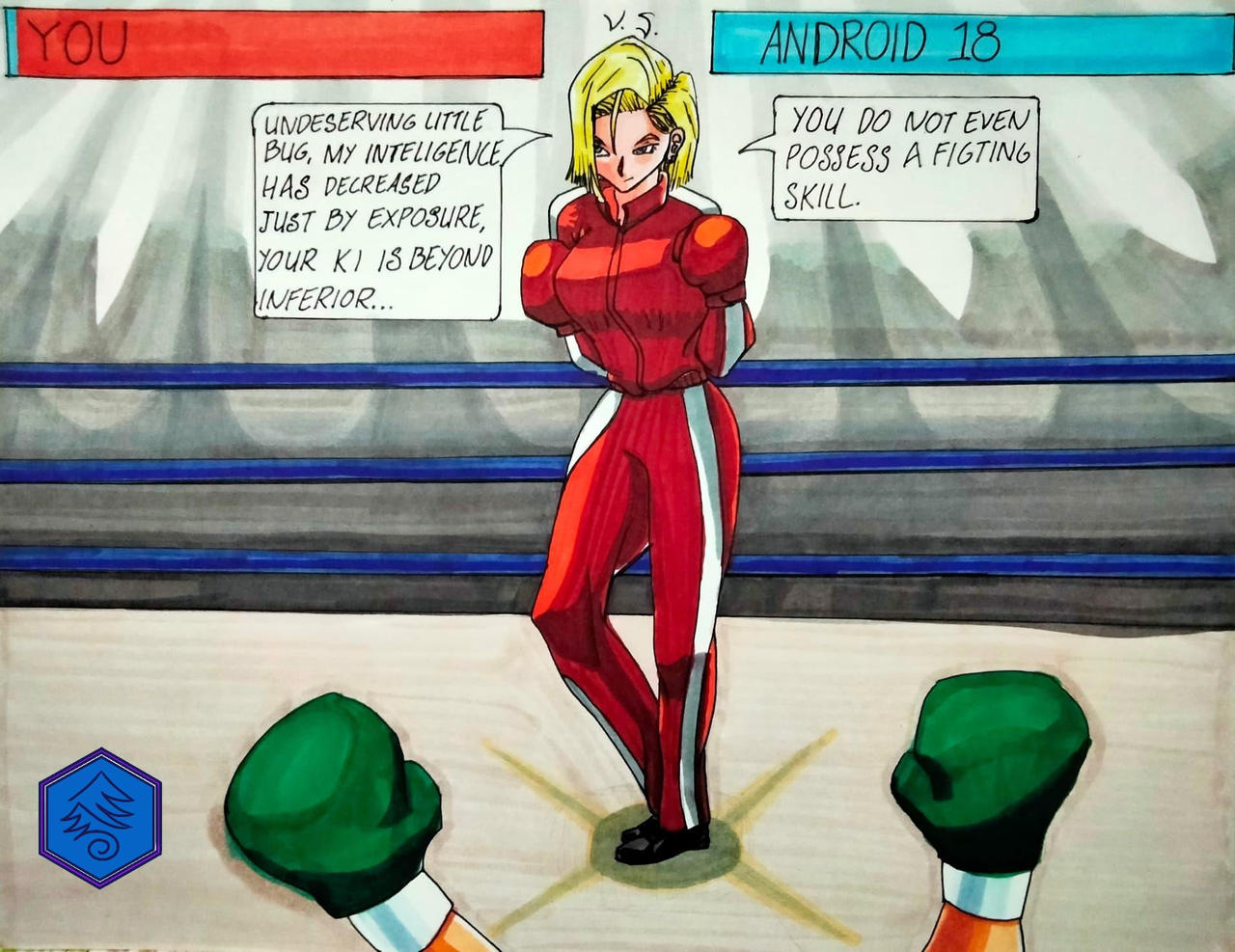 Anroid18 Android 18 boxing, art trade by Dagomarosart on DeviantArt
