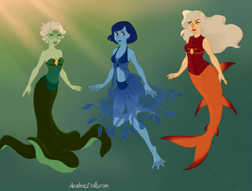 Mermaid-Scene-by-AzaleasDolls crystal gems