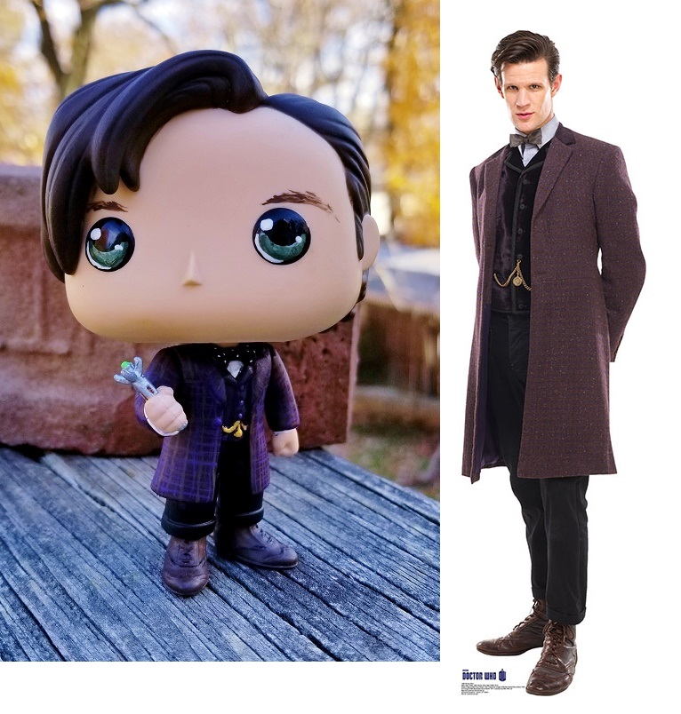 Custom Funko Pop 11th Doctor in Purple Tweed Coat