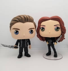 Custom Funko Pop Jace and Clary from Shadowhunters