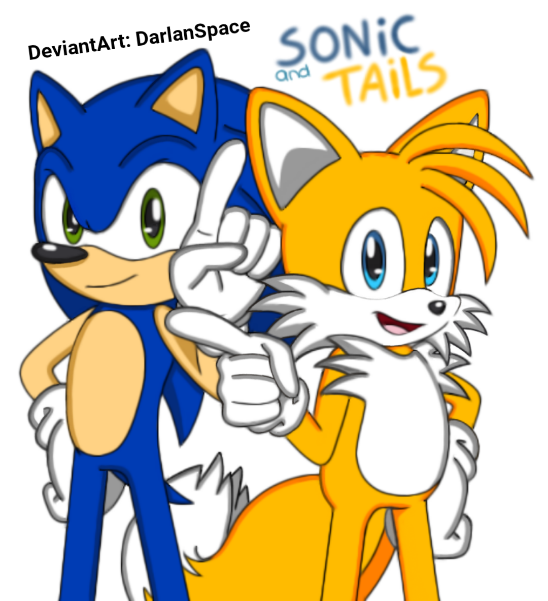 Sonic and Tails by DarlanSpace on DeviantArt