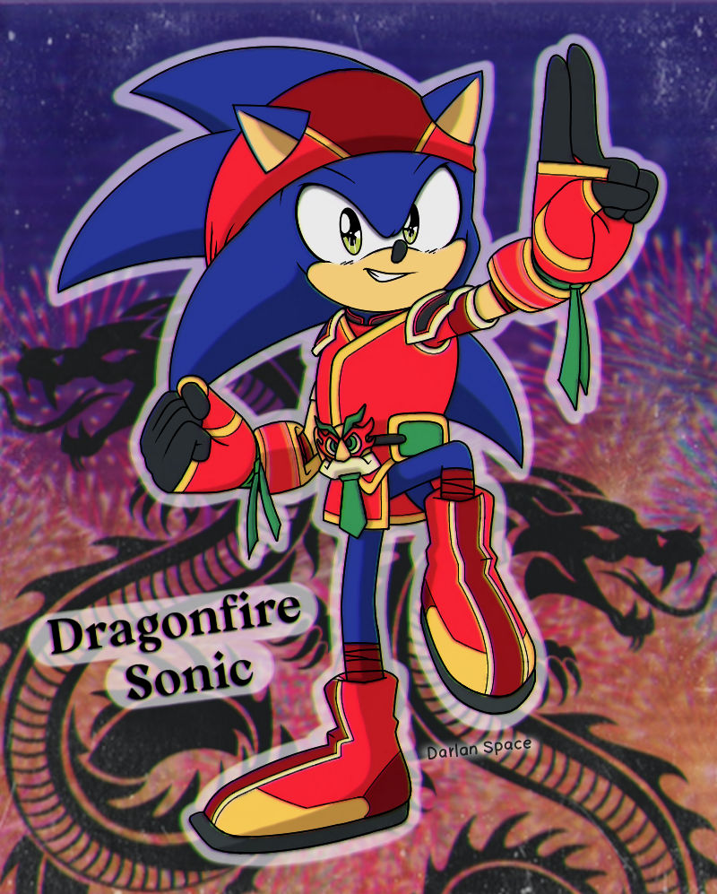 Dragonfire Sonic by DarlanSpace on DeviantArt