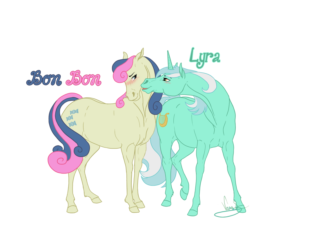Realistic Bon Bon and Lyra