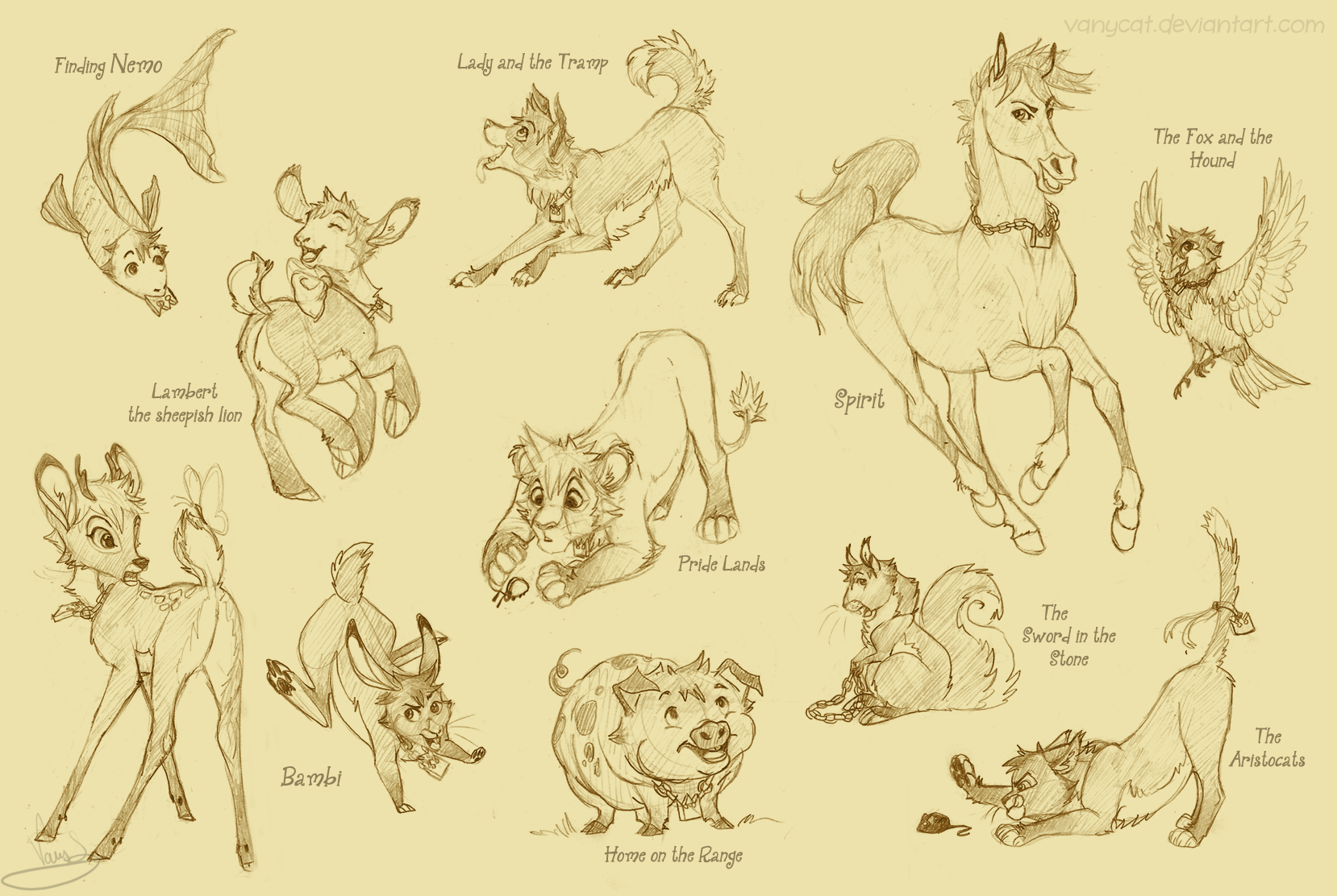 ALL Sora's Animals Form by VanyCat