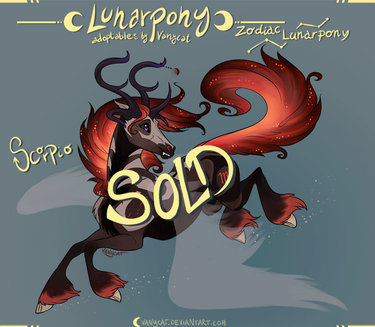 Zodiac Lunarpony - Scorpio [Auction Cloed]