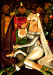 Ranma and Usagi (fanart christmas commission)