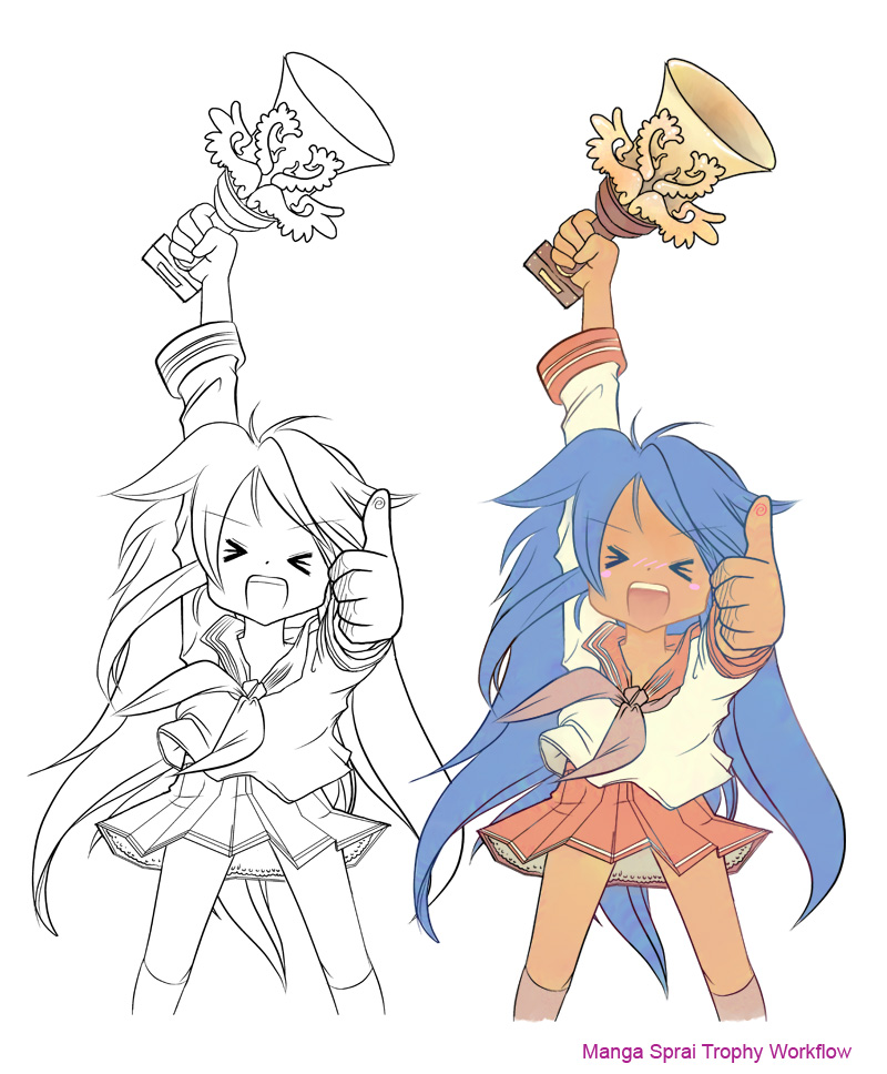 Lucky Star Lineart+Coloring