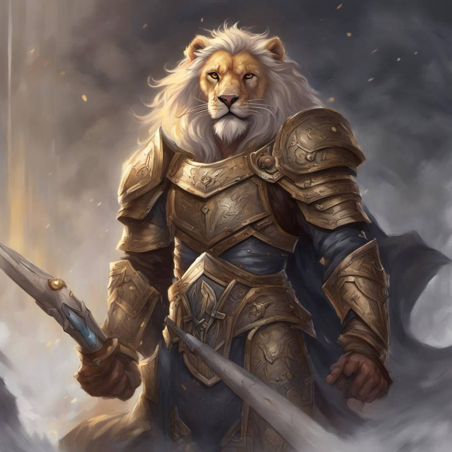 Leonin, Paladin, Lionhead, Dnd, Ancient by nosatiero on DeviantArt