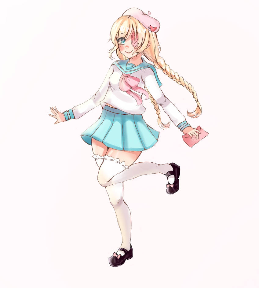 Hanamaru Ritsuko Oc Hanako OC drawing by Presentimento on DeviantArt