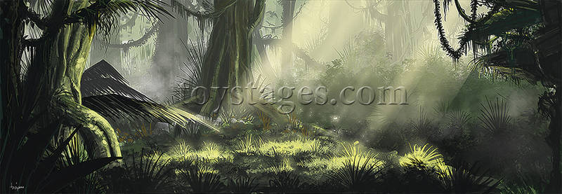 Jungle scene concept