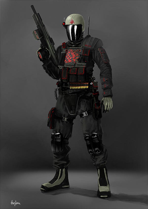 Soldier/Riot Cop Concept by littlewing2 on DeviantArt
