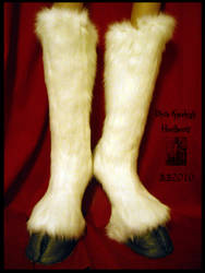 White Kneehigh Hoofboots