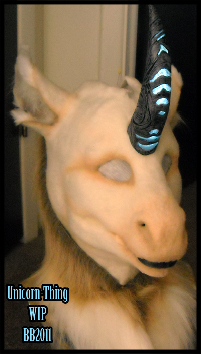 Unicorn Thing WIP now has Horn