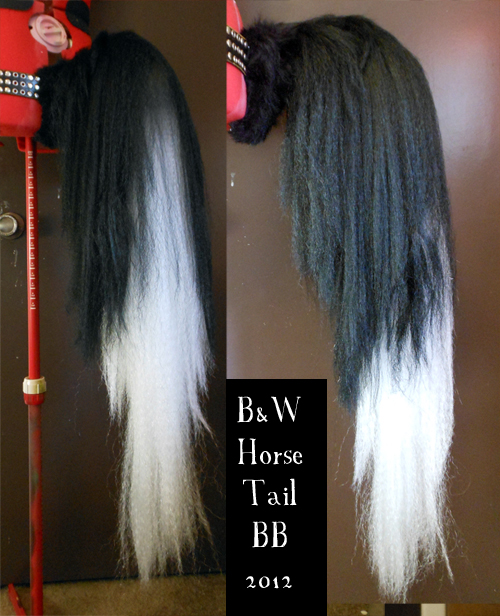 B and W Horse Tail