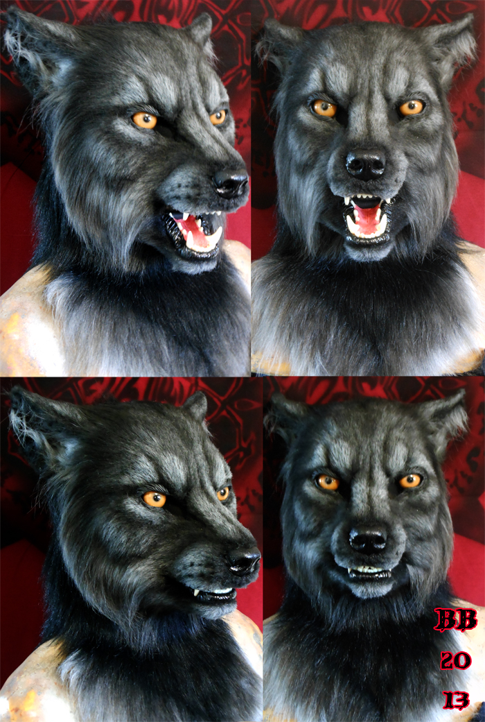 Dark Werewolf Head