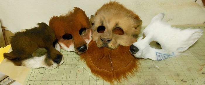 Leather Fox Masks (For Sale) by wylieblais on DeviantArt