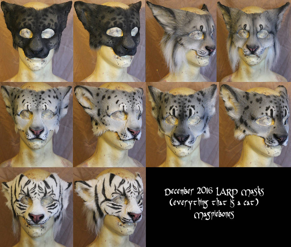 Cat LARP Masks by Magpieb0nes on DeviantArt