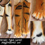 Tiger Anthro Gloves