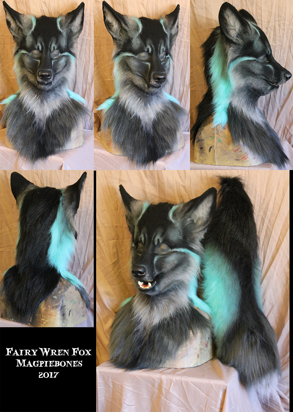 Head and Tail Set: Fairy Wren Fox