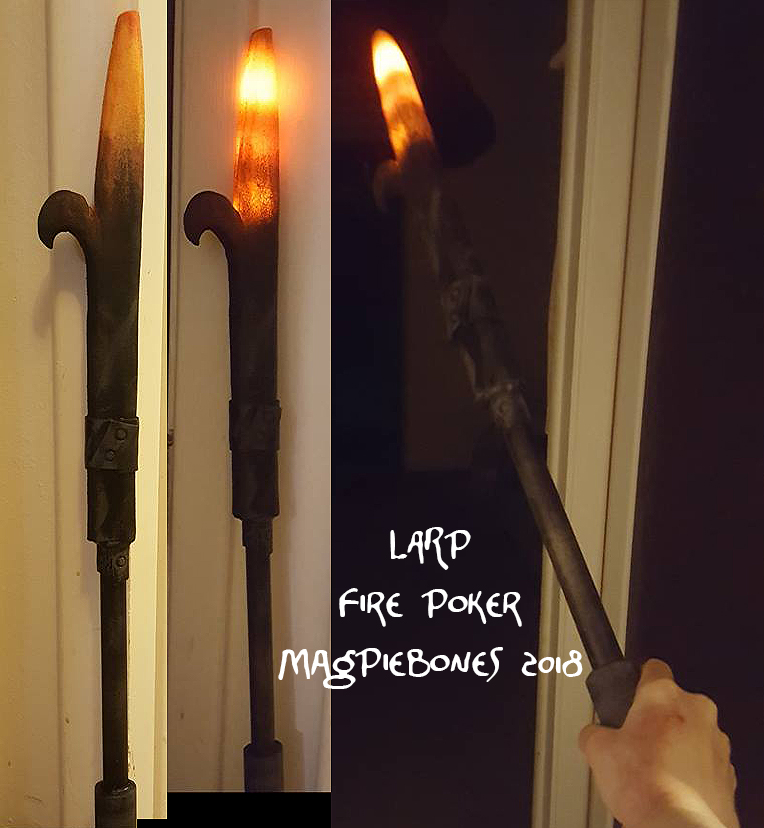 LARP Fire Poker by Magpieb0nes