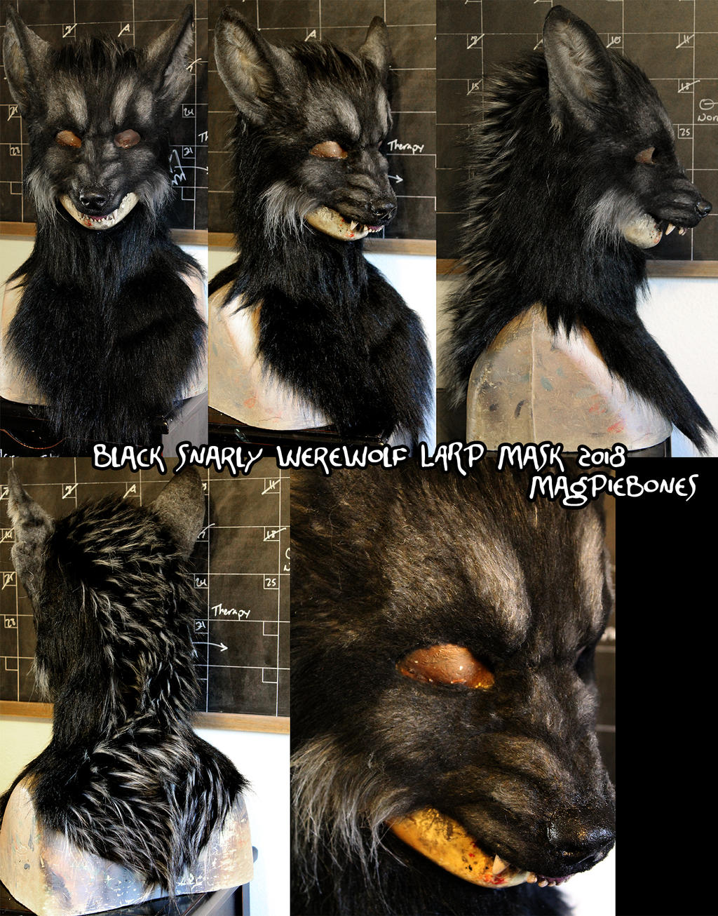 Black Wolf Mask by MeatSuperstar on DeviantArt