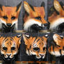 Fox and Tiger LARP Masks