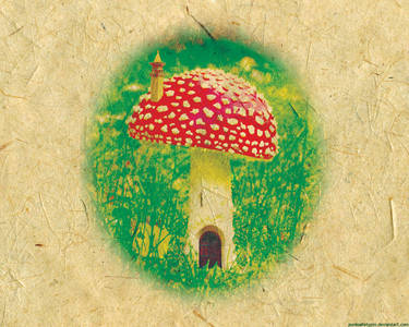 Wallpaper - Mushroom House