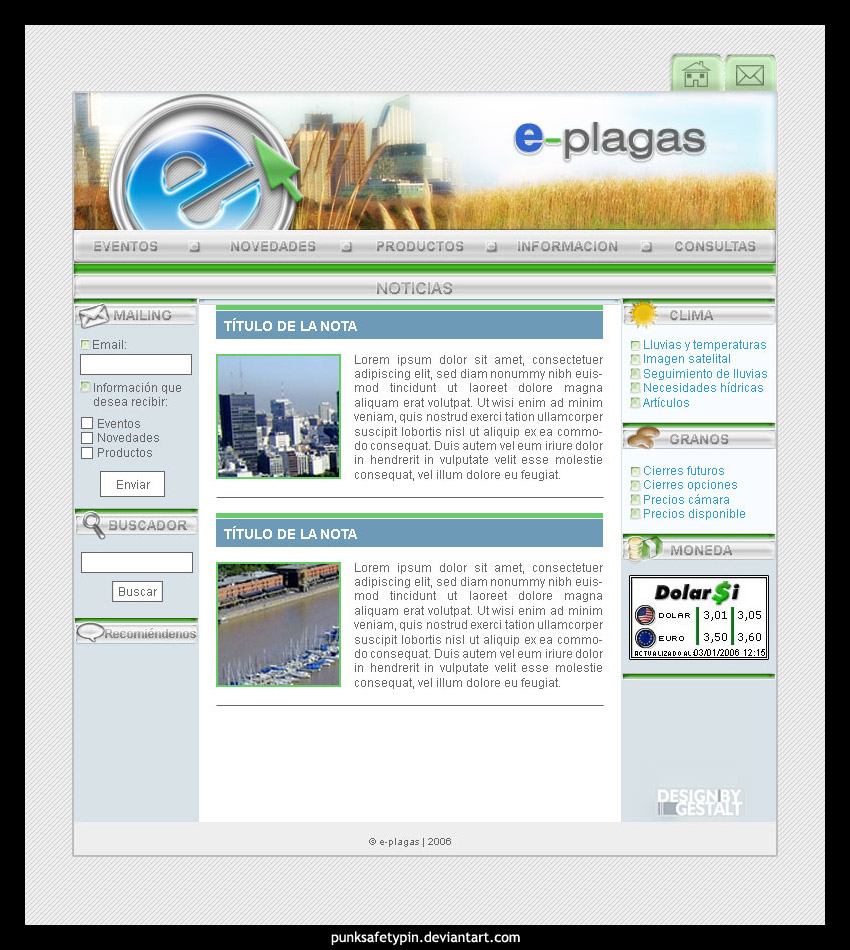 e-plagas - Website