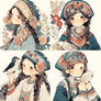 Tribal Cute Girls - Anime Posters