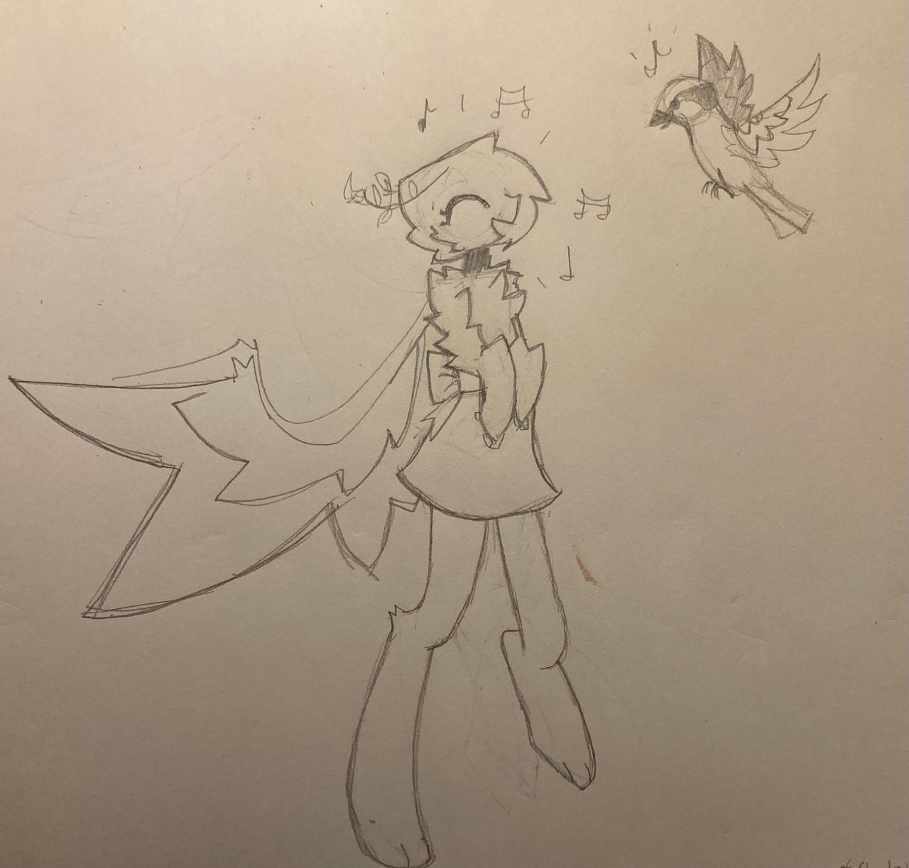 Cerulean and her feathered friend by RyeJS on DeviantArt