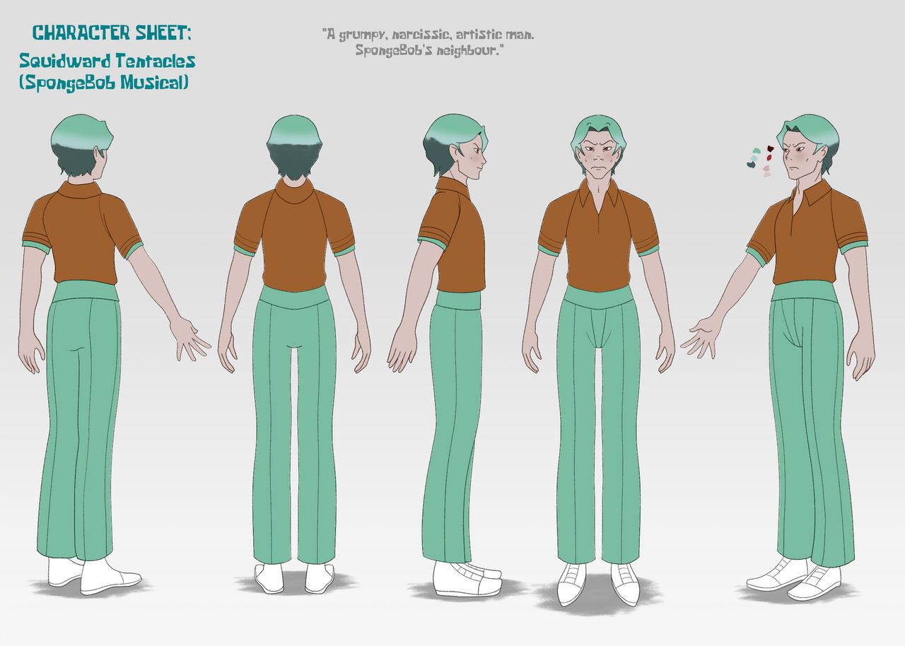 Character sheet Squidward (Musical) by Missplayer30 on DeviantArt