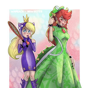 Scrapped characters - Wapeach and Bowsette