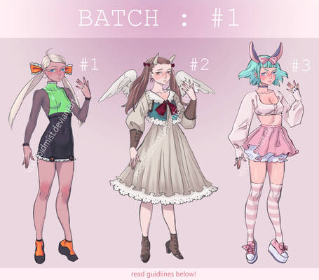 [OPEN] Adopt Batch #1 : Cute Girlies
