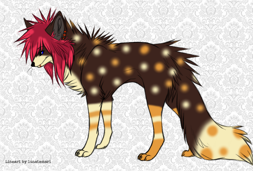 Scene Wolf Adoptable -OFFER BETWEEN 50-80 PTS-