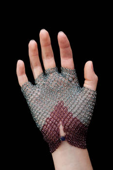 Beaded Glove - Back