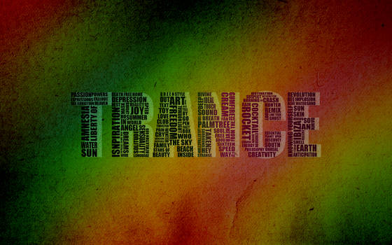 Trance Wallpaper Typography