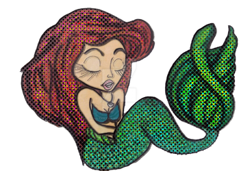 Pretty mermaid pixel