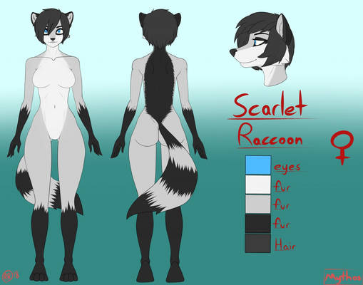 Scarlet Ref sheet (commission)