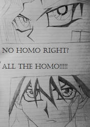 No homo right? -Yugi Moto and Yusei-