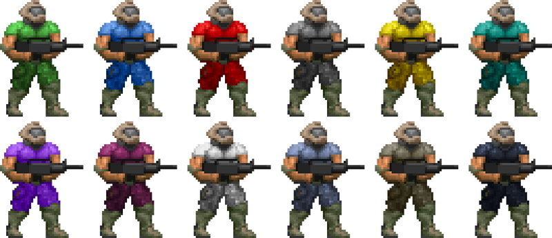 DoomGuy Color Palettes by smhungary on DeviantArt